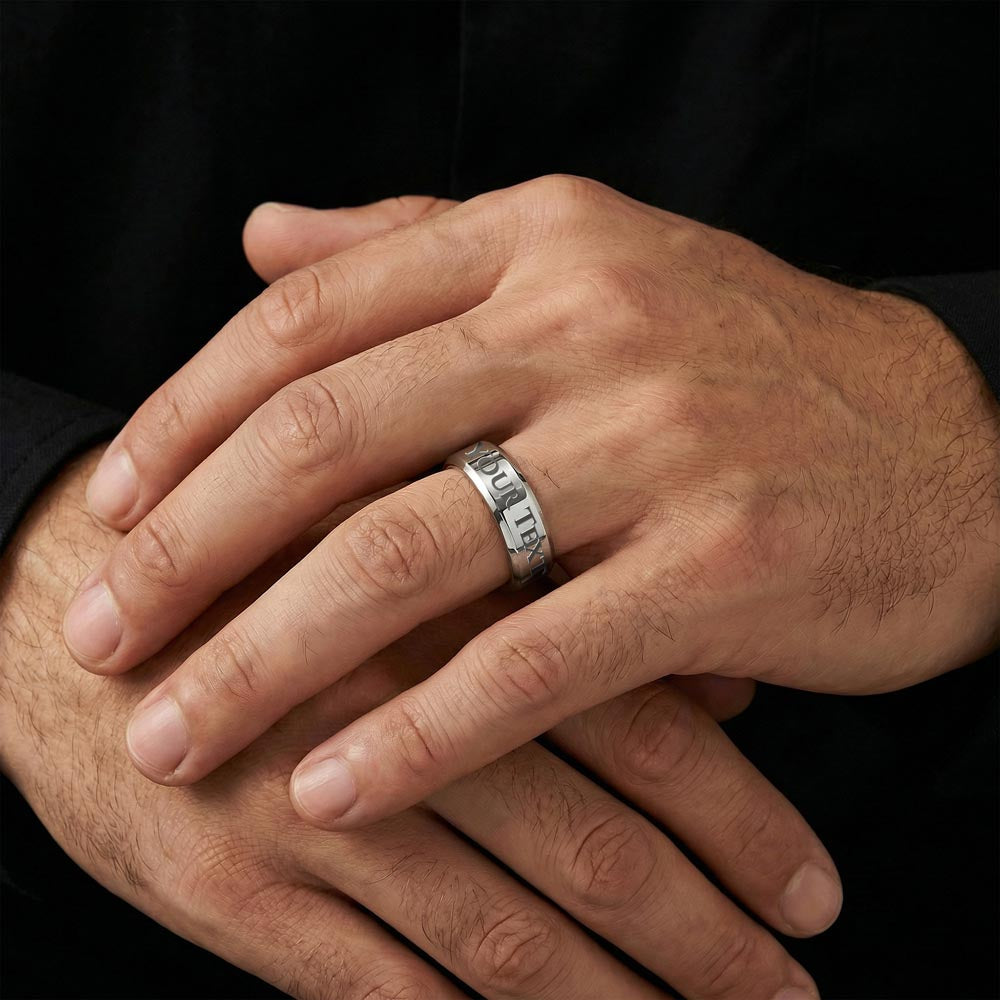Graduation Engraved Mens Ring