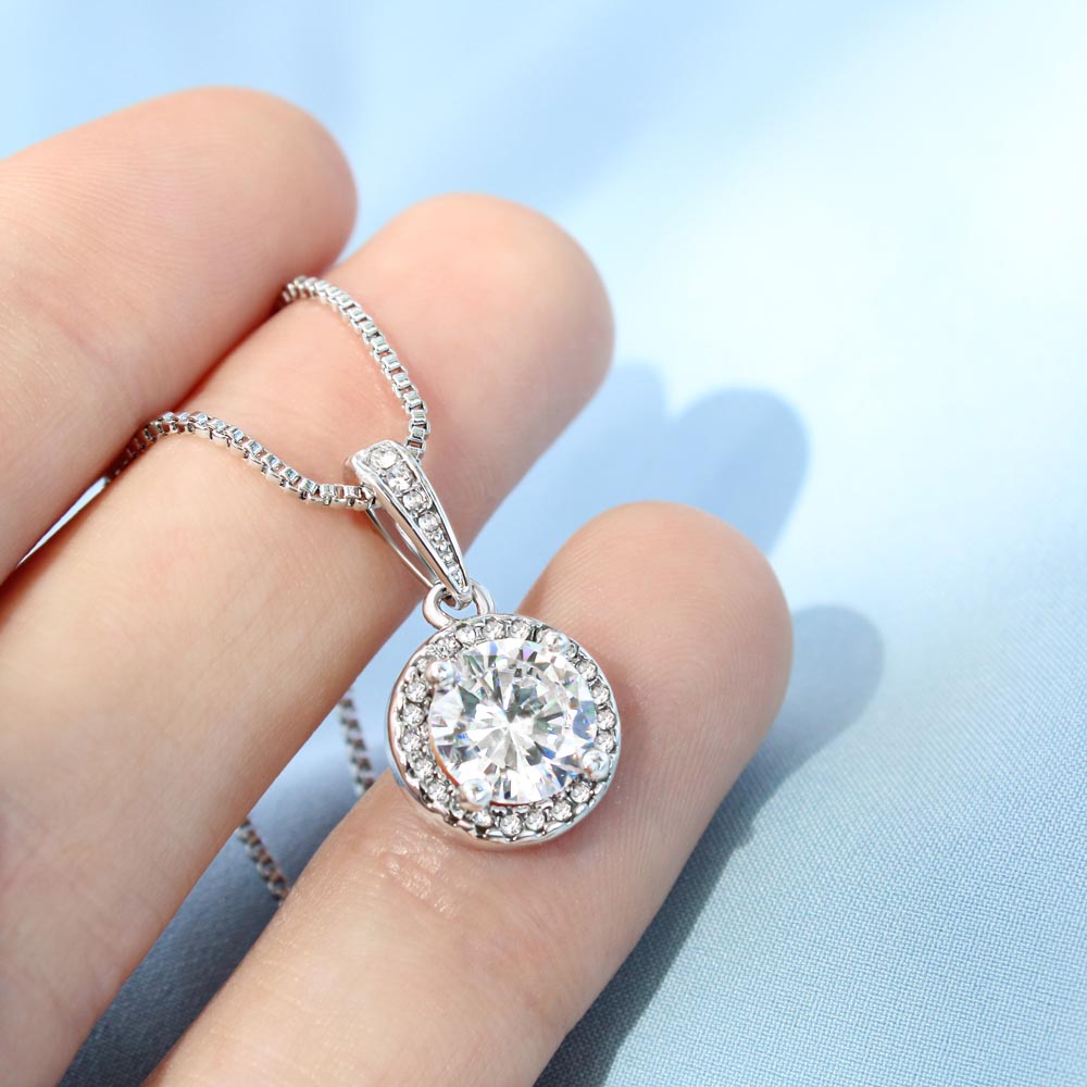 Dazzling Eternal Hope Necklace for Mom from Daughter