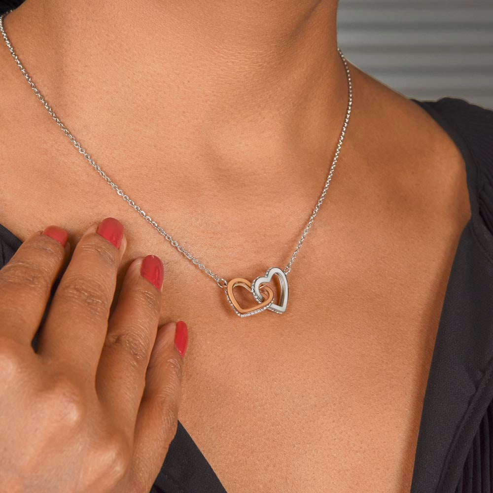 Interlocking Hearts Necklace - for Mom from Son