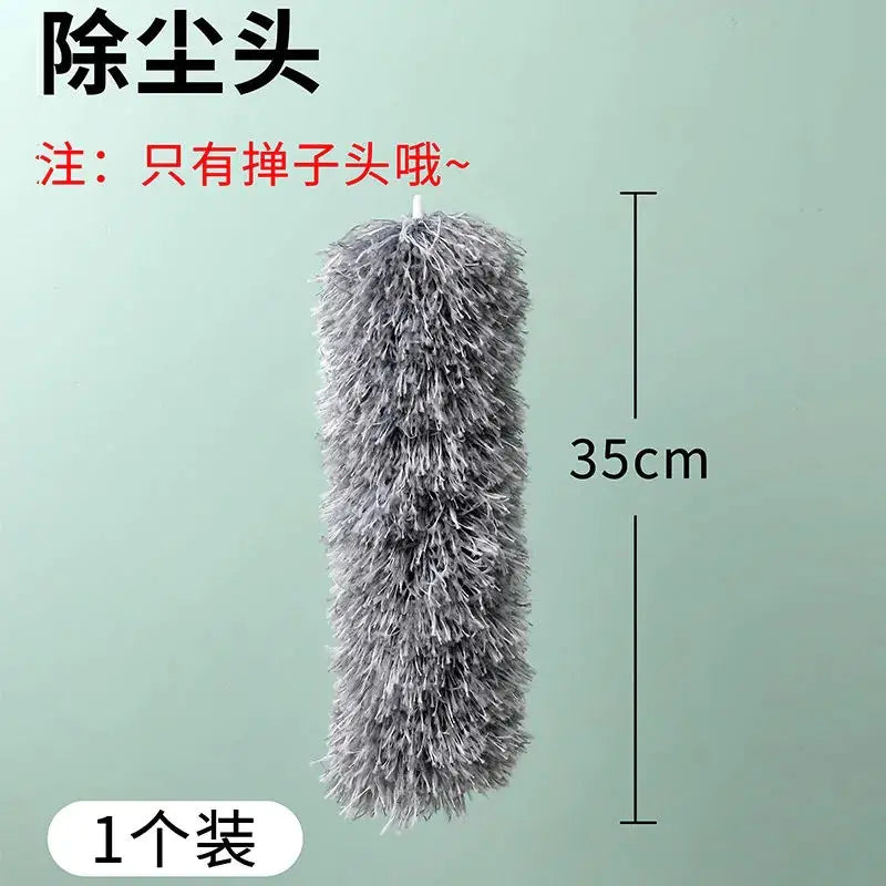 Cleaning brush head with measurement on a green background