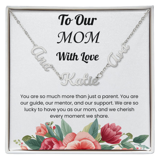 Custom Multiple Name Necklace for Mom
