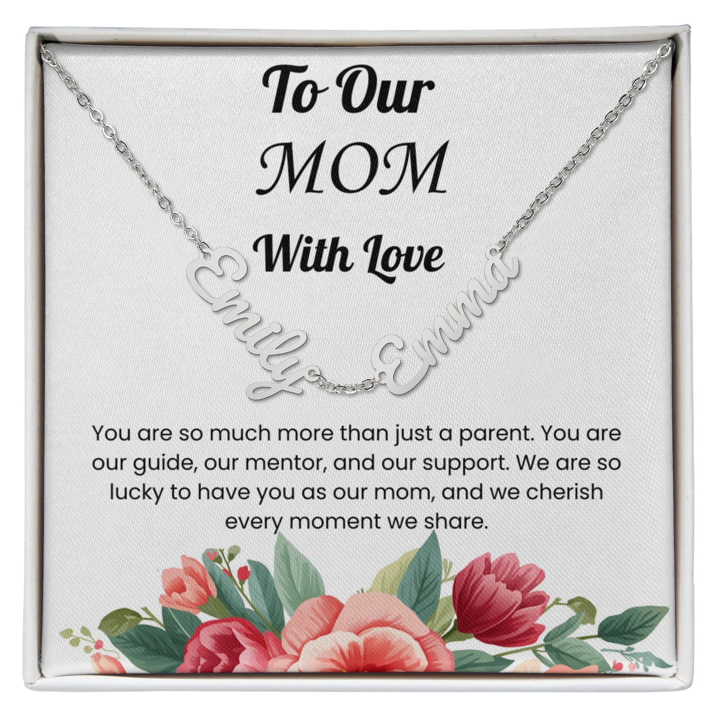 Custom Multiple Name Necklace for Mom