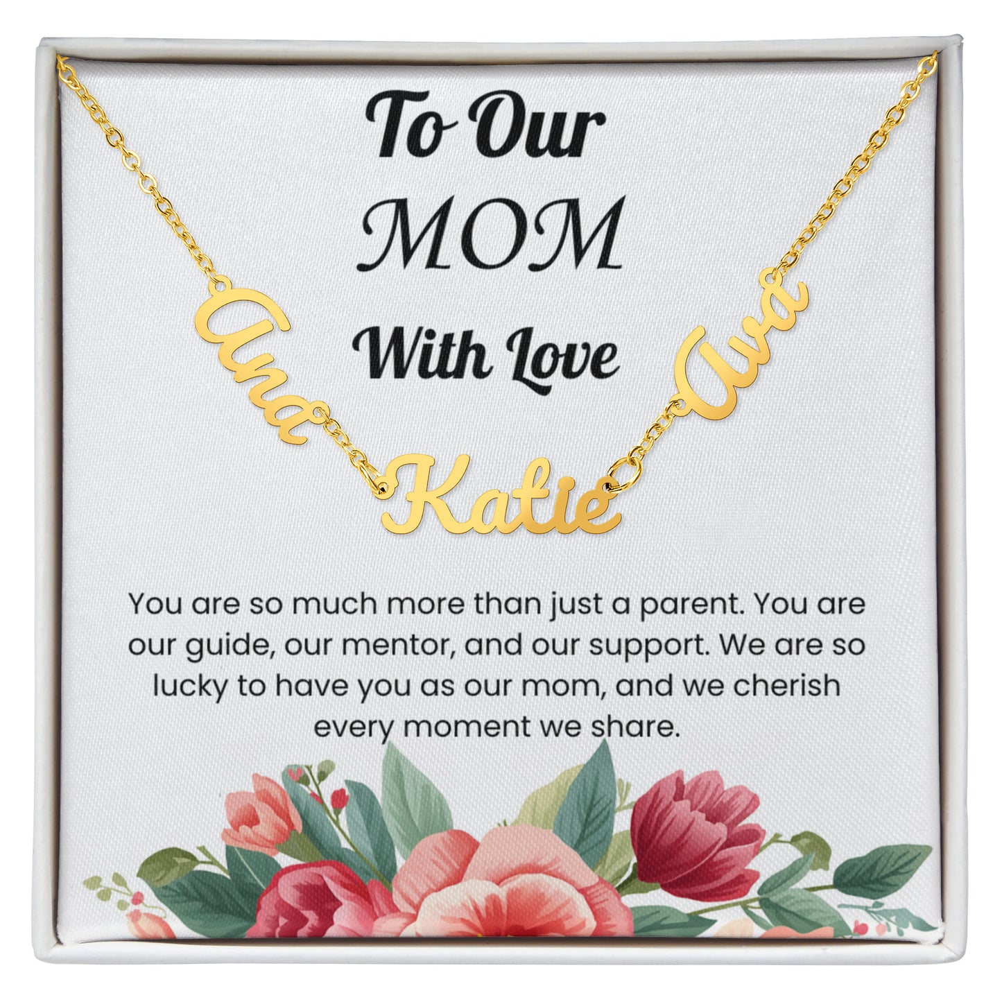 Custom Multiple Name Necklace for Mom