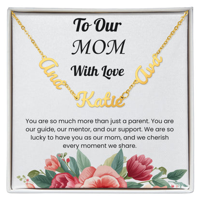 Custom Multiple Name Necklace for Mom