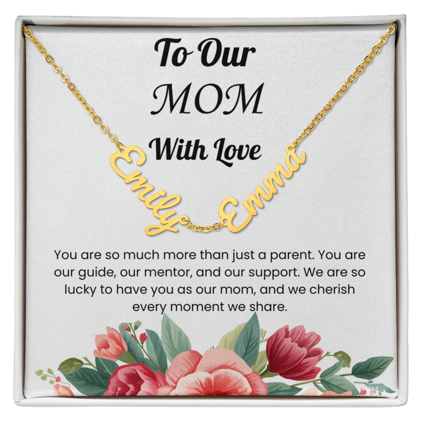 Custom Multiple Name Necklace for Mom