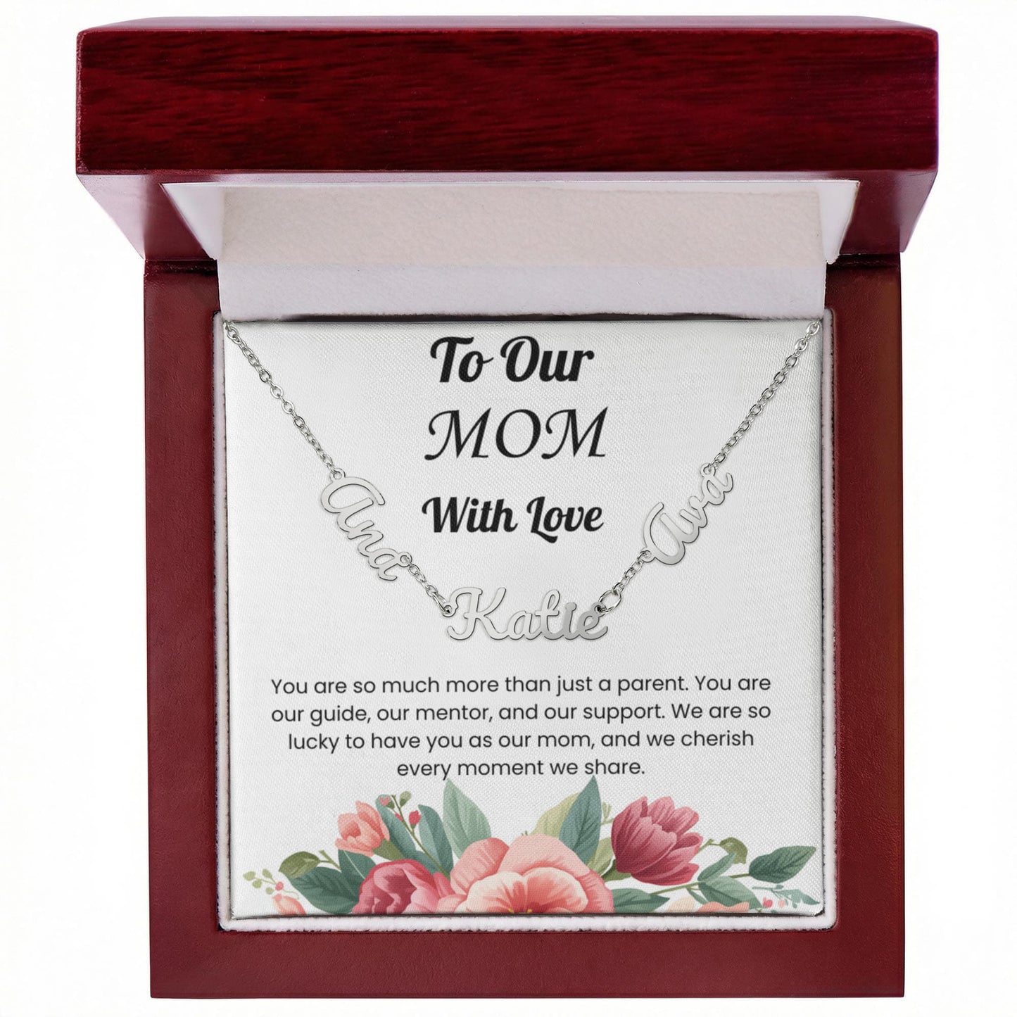 Custom Multiple Name Necklace for Mom