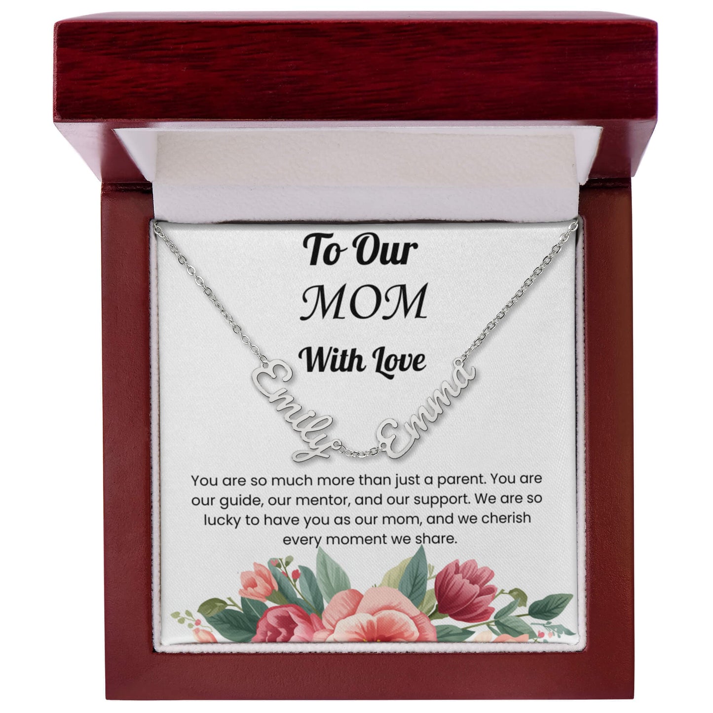 Custom Multiple Name Necklace for Mom