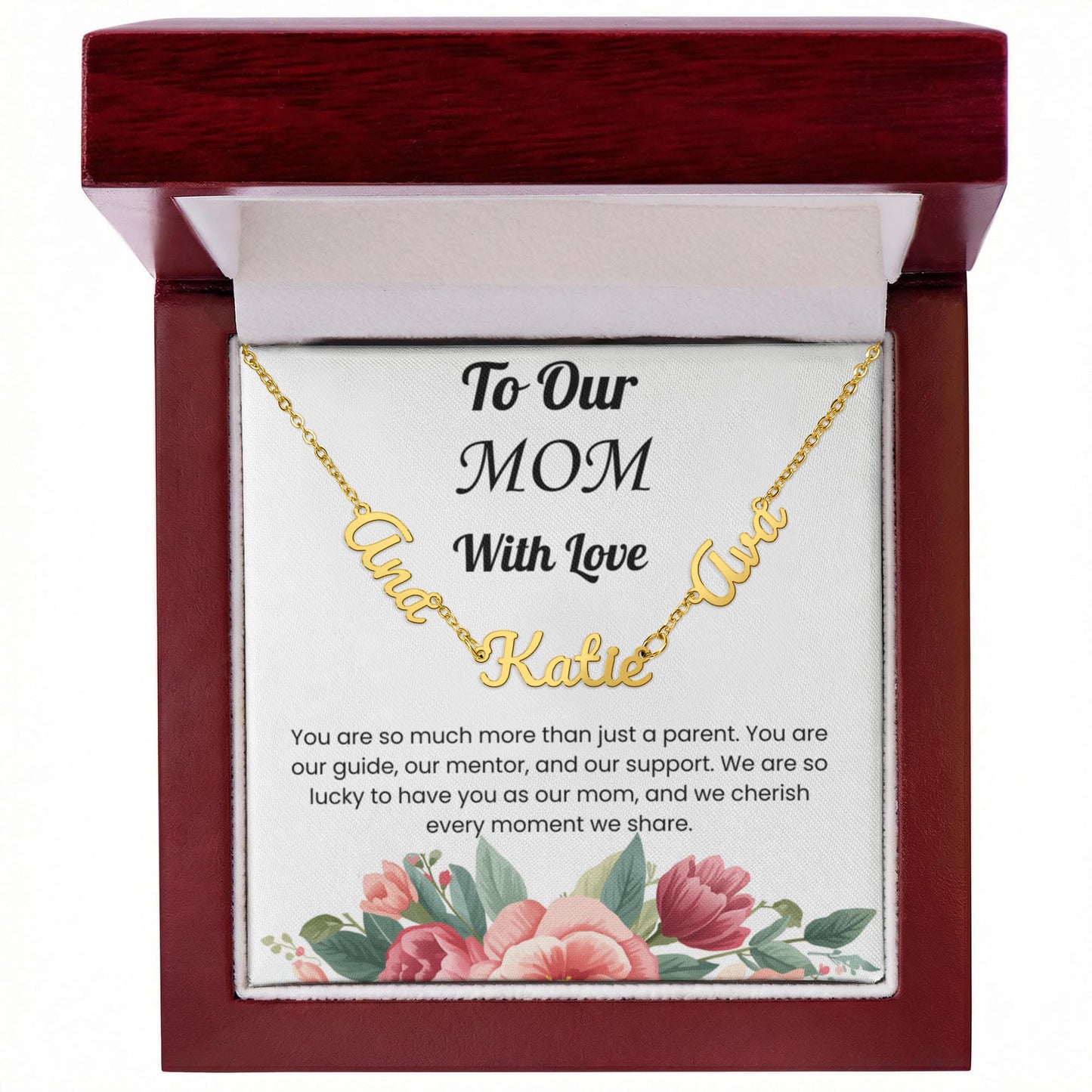 Custom Multiple Name Necklace for Mom