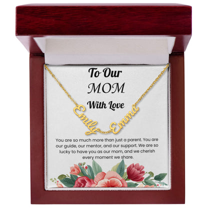 Custom Multiple Name Necklace for Mom