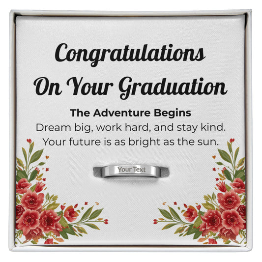 Graduation Engraved Womans Ring