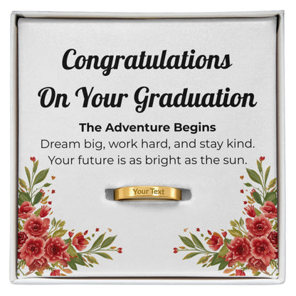 Graduation Engraved Womans Ring