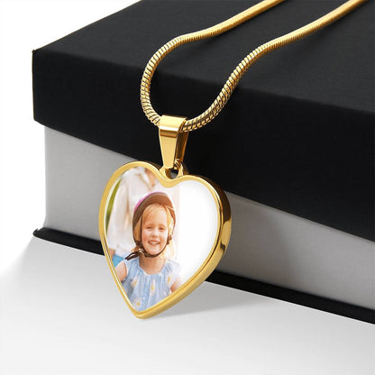 Heart Necklace with Engraving