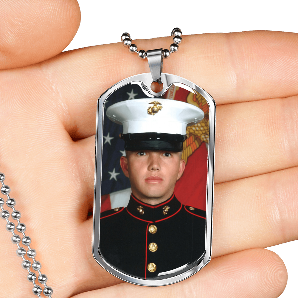 Dog Tag Necklace with Engraving
