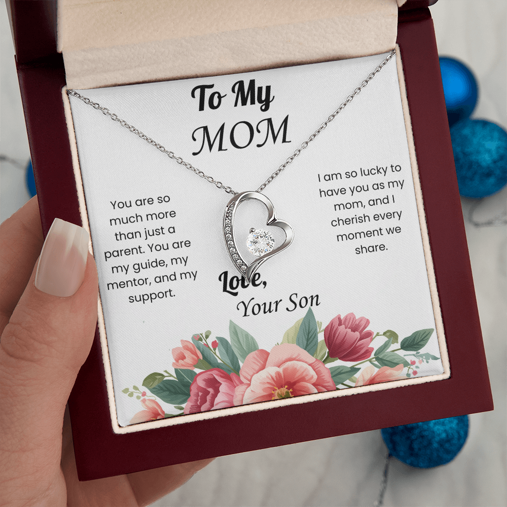 Forever Love Necklace for Mom from Son