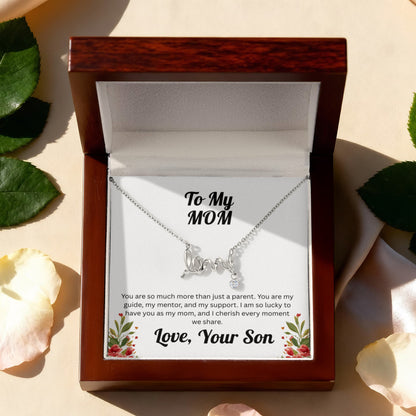 Scripted Love Necklace - to Mom from Son