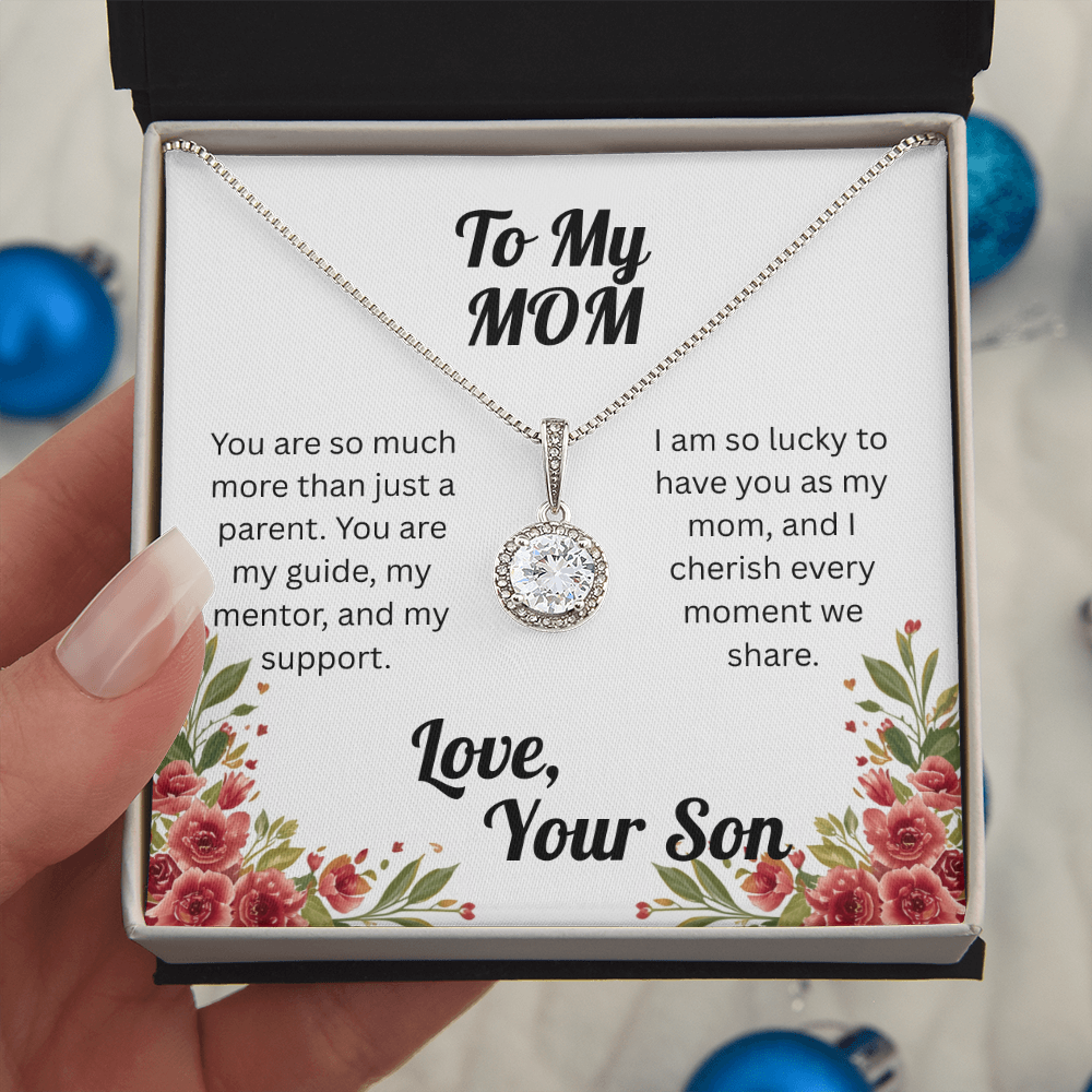 Dazzling Eternal Hope Necklace for Mom from Son