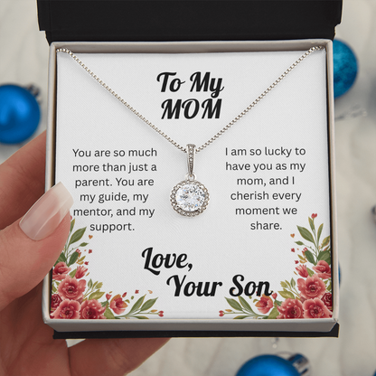 Dazzling Eternal Hope Necklace for Mom from Son