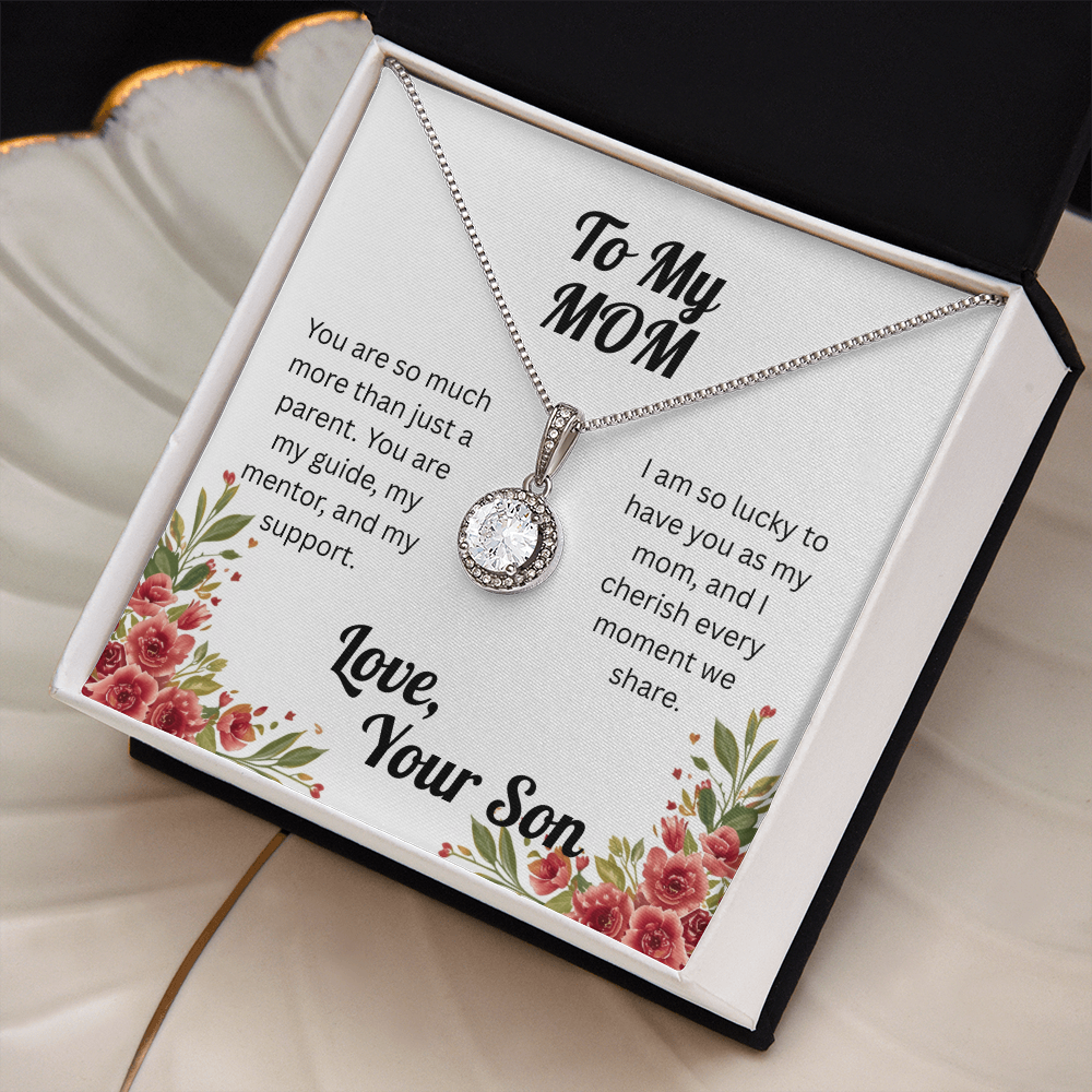 Dazzling Eternal Hope Necklace for Mom from Son