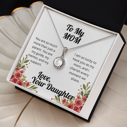 Dazzling Eternal Hope Necklace for Mom from Daughter