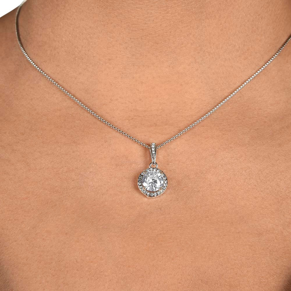 Dazzling Eternal Hope Necklace for Mom from Daughter