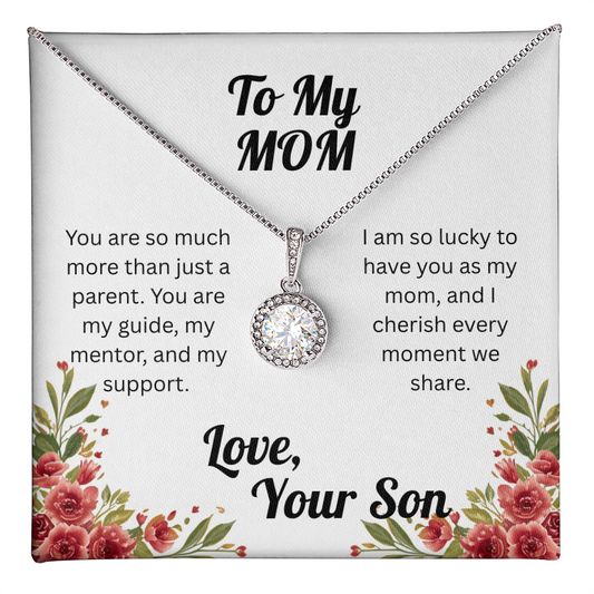 Dazzling Eternal Hope Necklace for Mom from Son