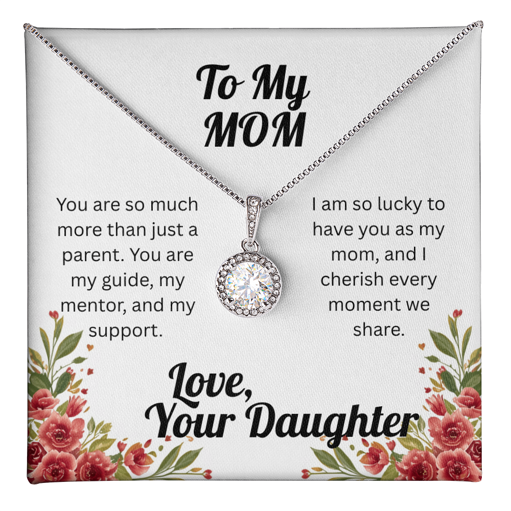 Dazzling Eternal Hope Necklace for Mom from Daughter