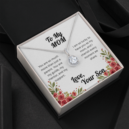 Dazzling Eternal Hope Necklace for Mom from Son