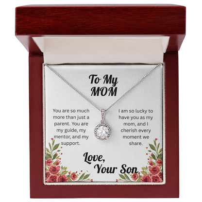 Dazzling Eternal Hope Necklace for Mom from Son
