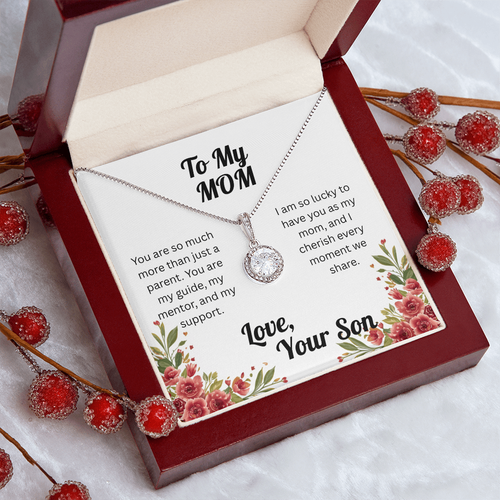 Dazzling Eternal Hope Necklace for Mom from Son