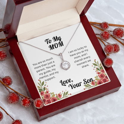 Dazzling Eternal Hope Necklace for Mom from Son