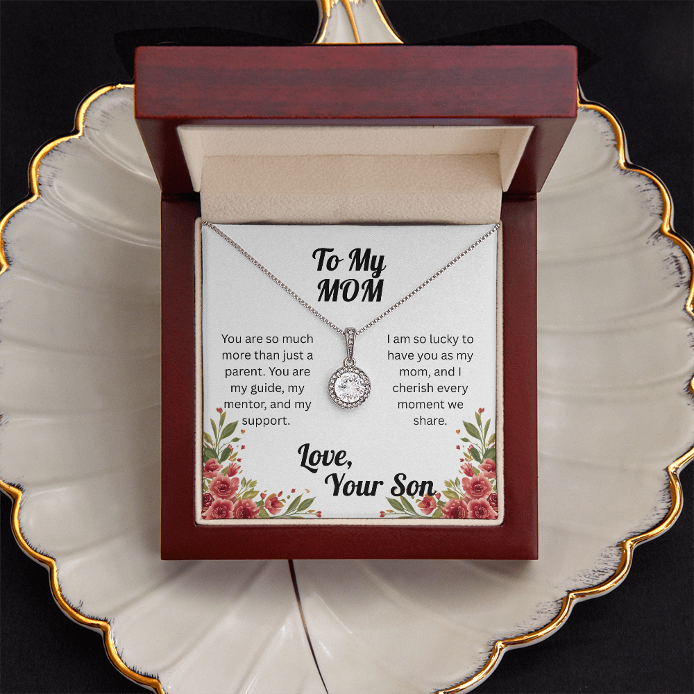 Dazzling Eternal Hope Necklace for Mom from Son