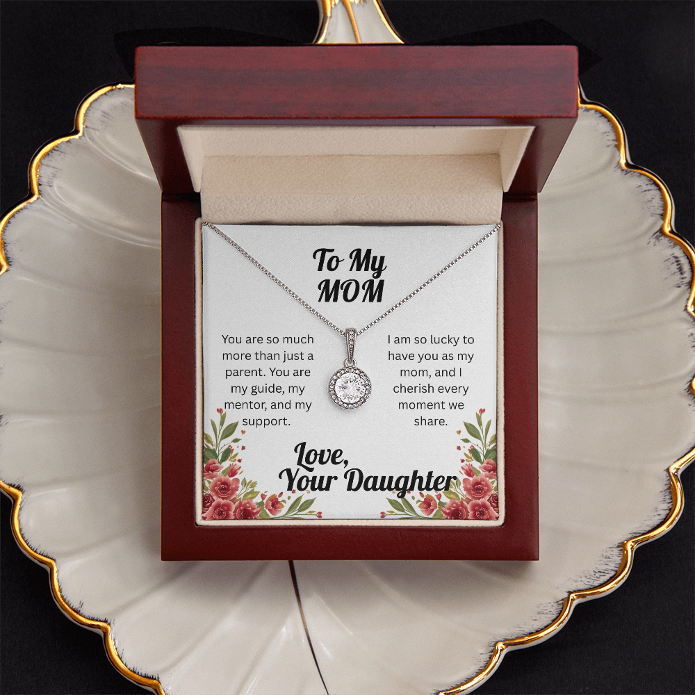 Dazzling Eternal Hope Necklace for Mom from Daughter