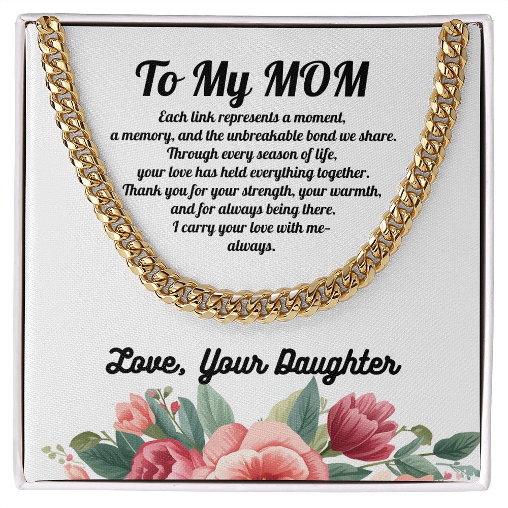 Forever Connected Link Chain for Mom from Daughter