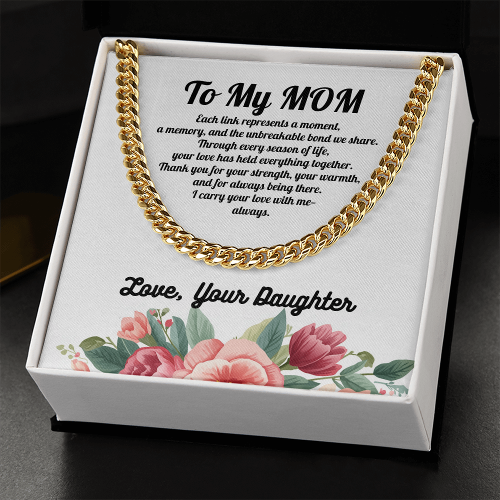 Forever Connected Link Chain for Mom from Daughter