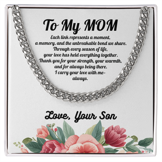 Forever Connected Link Chain for Mom from Son