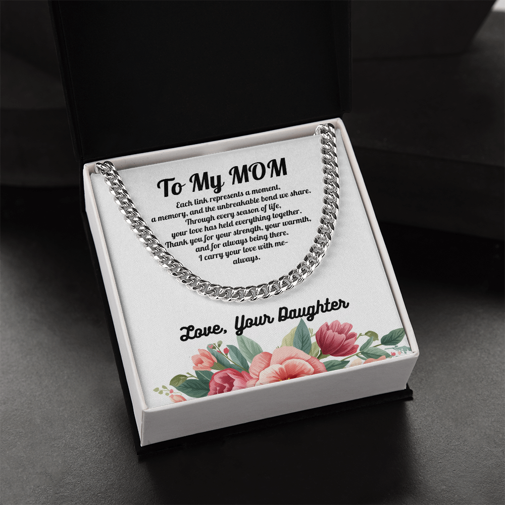 Forever Connected Link Chain for Mom from Daughter