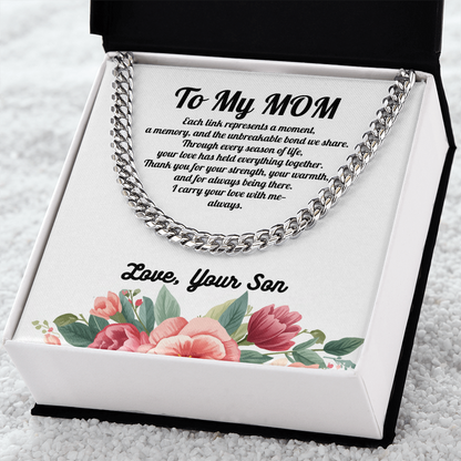 Forever Connected Link Chain for Mom from Son