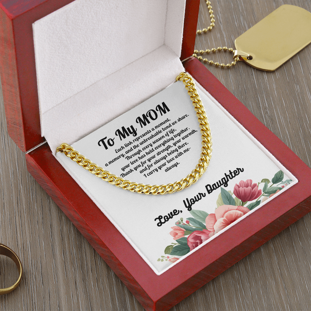Forever Connected Link Chain for Mom from Daughter