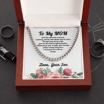 Forever Connected Link Chain for Mom from Son