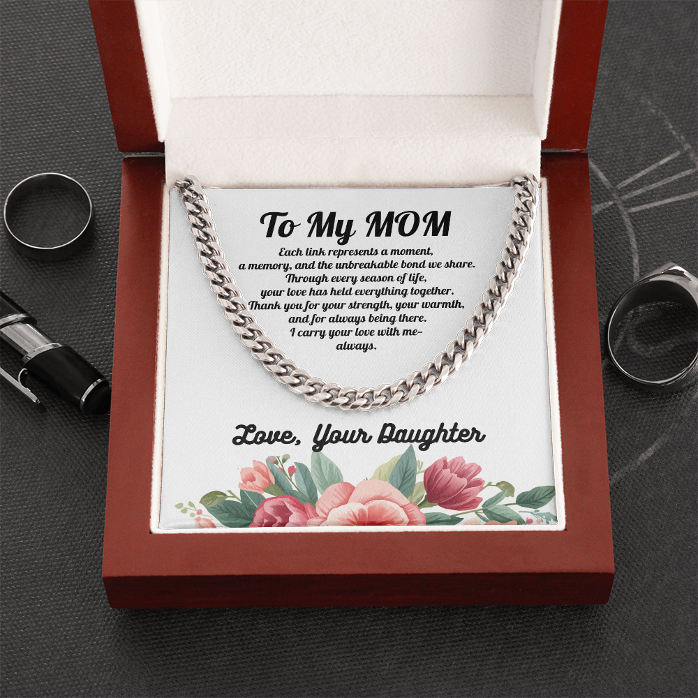 Forever Connected Link Chain for Mom from Daughter