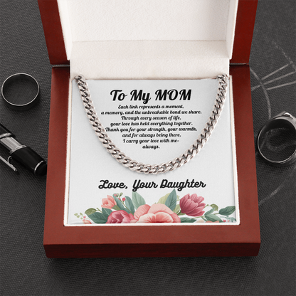 Forever Connected Link Chain for Mom from Daughter