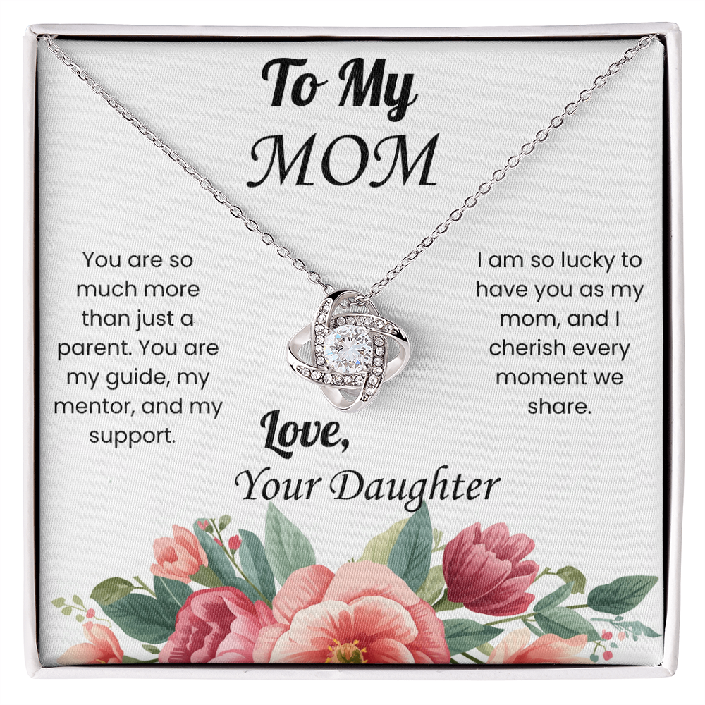 Love Knot Necklace for Mom from Daughter