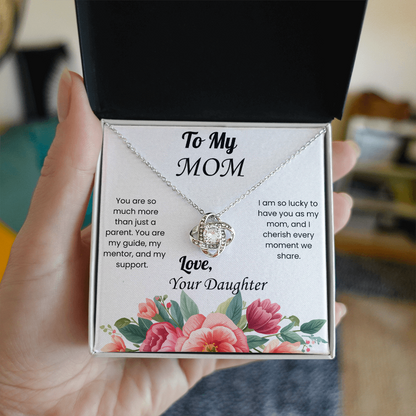 Love Knot Necklace for Mom from Daughter