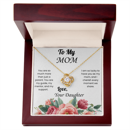 Love Knot Necklace for Mom from Daughter