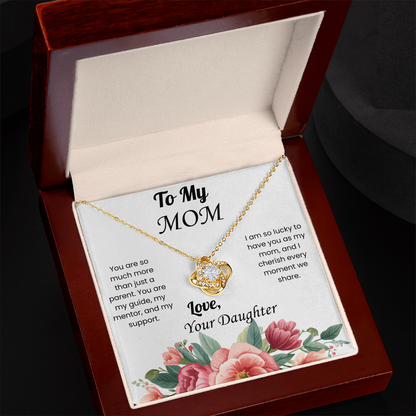Love Knot Necklace for Mom from Daughter