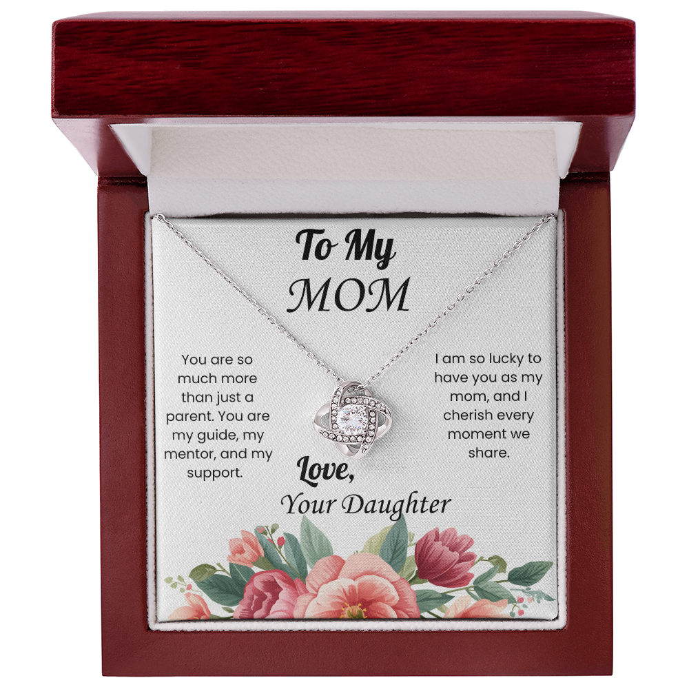 Love Knot Necklace for Mom from Daughter