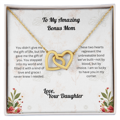 Interlocking Hearts - to Bonus Mom from Daughter 2