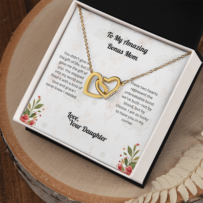 Interlocking Hearts - to Bonus Mom from Daughter 3