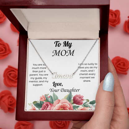Custom Name  Necklace for Mom from Daughter