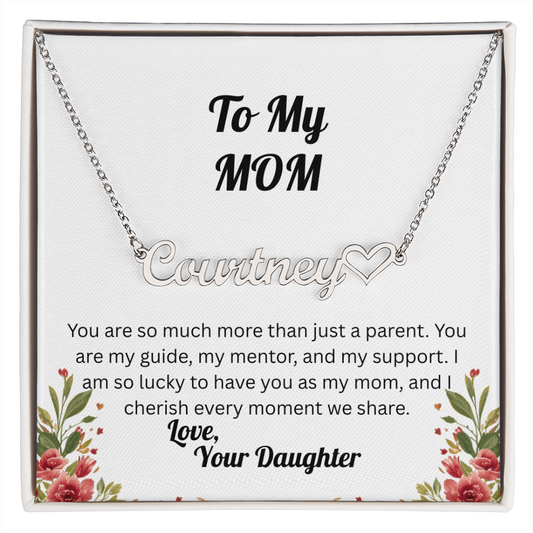Forever in My Heart – Personalized Signature Name Necklace - Daughter